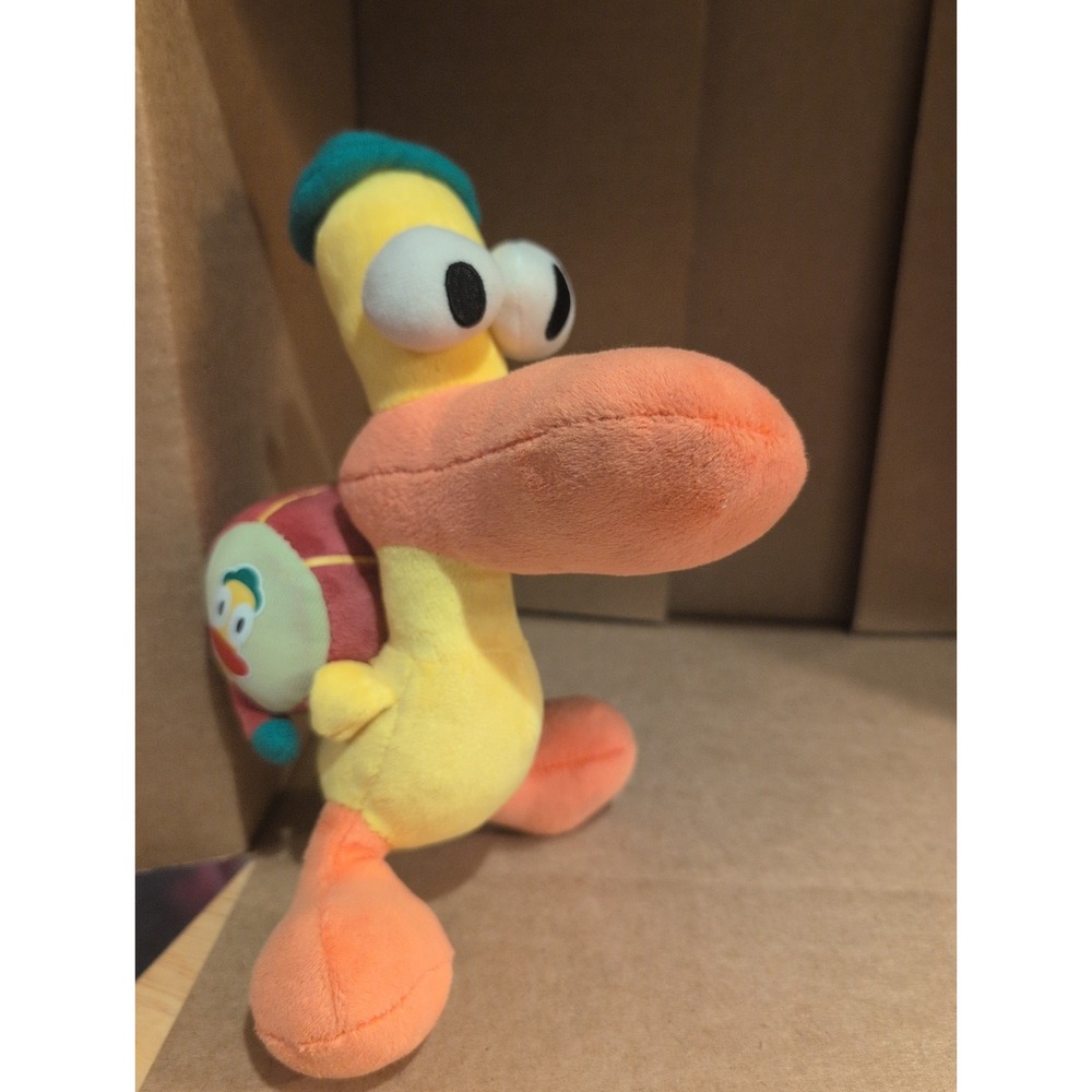 Preowned Bandai Pocoyo Duck Pato Cartoon Toy Plush Collectible